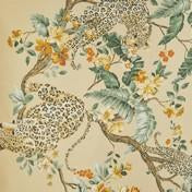 Load image into Gallery viewer, Florintine with Leopard Antique Gold Cushion
