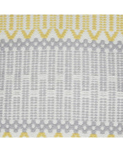 Load image into Gallery viewer, Editions Geo Stripe Sunshine Floor Cushion
