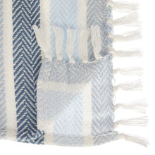 Load image into Gallery viewer, Herringbone Seaspray Throw
