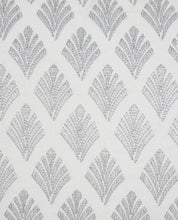 Load image into Gallery viewer, Florin Embroidered Silver Cushion
