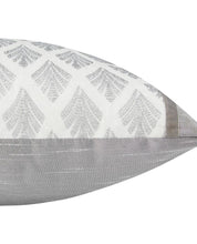 Load image into Gallery viewer, Florin Embroidered Silver Cushion
