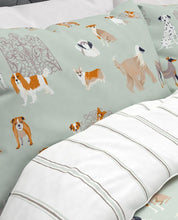 Load image into Gallery viewer, Dog Days Printed Duvet Cover Bedset
