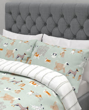 Load image into Gallery viewer, Dog Days Printed Duvet Cover Bedset
