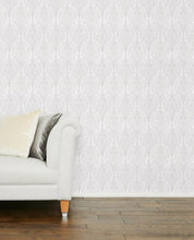 Load image into Gallery viewer, Beaulieu Silver Wallpaper
