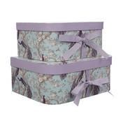 Load image into Gallery viewer, Belvedere Duck Egg  Set of 2 Storage Boxes
