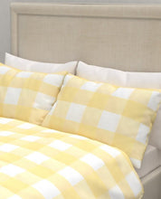 Load image into Gallery viewer, Cora Check Sunshine Duvet Cover Bedset
