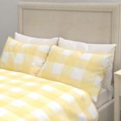 Load image into Gallery viewer, Cora Check Sunshine Duvet Cover Bedset
