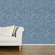 Load image into Gallery viewer, Barley Block Dusky Seaspray Wallpaper
