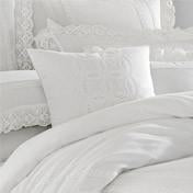 Load image into Gallery viewer, Annabella Ivory Eyelet Decorative Pillow
