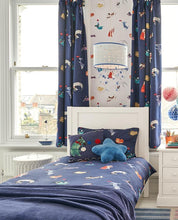 Load image into Gallery viewer, Blue Pets Ready Made Curtains
