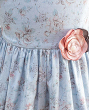Load image into Gallery viewer, Chambray Floral Toddler Dress
