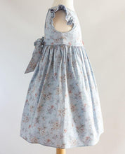 Load image into Gallery viewer, Chambray Floral Toddler Dress
