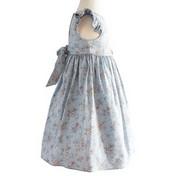 Load image into Gallery viewer, Chambray Floral Toddler Dress

