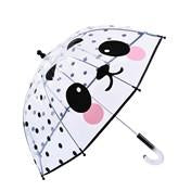 Load image into Gallery viewer, Girl&#39;s Clear Panda Motif 17&quot; Umbrella
