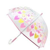 Load image into Gallery viewer, Girl&#39;s Clear Heart Print 17&quot; Umbrella
