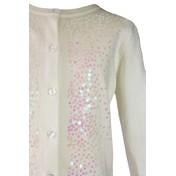 Load image into Gallery viewer, Ivory Front Sequin Long Sleeve Cardigan
