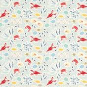 Load image into Gallery viewer, Fish Print Seaspray Fabric
