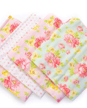 Load image into Gallery viewer, 4 PK Rolled Blankets - Heart &amp; Rose
