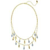 Load image into Gallery viewer, Blue 2-Row Beaded Necklace
