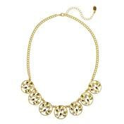 Load image into Gallery viewer, Blue Cutout Floral Necklace
