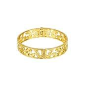 Load image into Gallery viewer, Goldtone Floral Cutout Bracelet
