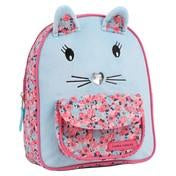 Load image into Gallery viewer, Girl&#39;s Blue Critter Cat Mini Backpack
