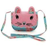 Load image into Gallery viewer, Girl&#39;s Pink Critter Cat Crossbody Purse
