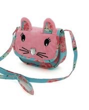 Load image into Gallery viewer, Girl&#39;s Pink Critter Cat Crossbody Purse
