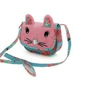 Load image into Gallery viewer, Girl&#39;s Pink Critter Cat Crossbody Purse

