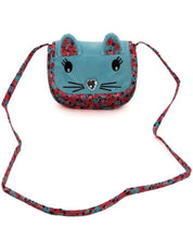 Load image into Gallery viewer, Girl&#39;s Blue Critter Cat Crossbody Purse
