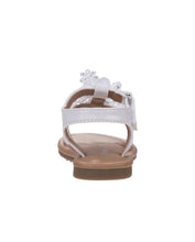 Load image into Gallery viewer, Girls White Embellishment Flower Sandal
