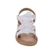 Load image into Gallery viewer, Girls White Embellishment Flower Sandal
