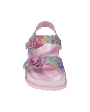 Load image into Gallery viewer, Girls Multi Mermaid Scale Buckle Sandal
