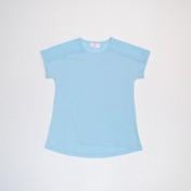 Load image into Gallery viewer, Light Blue Eyelet Trim Top
