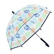 Load image into Gallery viewer, Boy&#39;s Clear Multi Transportation Print 17&quot; Umbrella
