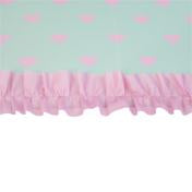 Load image into Gallery viewer, Girl&#39;s Mint/Pink Heart Ruffle Umbrella
