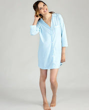 Load image into Gallery viewer, Blue Scattered Dot Boyfriend Sleepshirt
