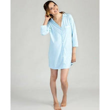 Load image into Gallery viewer, Blue Scattered Dot Boyfriend Sleepshirt
