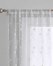 Load image into Gallery viewer, Ivory Melody Vine 2 PK Window Panel
