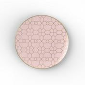 Load image into Gallery viewer, Blush Gold Coupe Pattern 56 Piece Party Set (Setting for 8)
