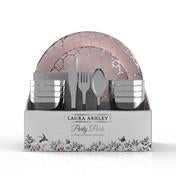 Load image into Gallery viewer, Blush Silver Coupe Pattern 56 Pc Party Set (Setting for 8)
