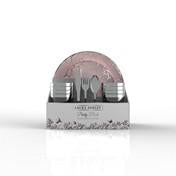 Load image into Gallery viewer, Blush Silver Coupe Pattern 56 Pc Party Set (Setting for 8)
