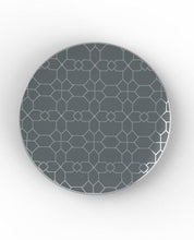 Load image into Gallery viewer, Grey Silver Coupe Pattern 56 Pc Party Set (Setting for 8)
