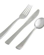 Load image into Gallery viewer, Grey Silver Coupe Pattern 56 Pc Party Set (Setting for 8)
