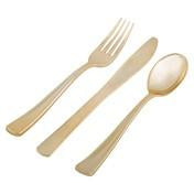 Load image into Gallery viewer, Blush Gold Flower 56pc Party Set (Setting for 8)
