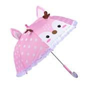Load image into Gallery viewer, Girl&#39;s Pink Deer Motif 17&quot; Umbrella
