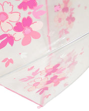 Load image into Gallery viewer, Girl&#39;s Clear Pink Floral Print 17&quot; Umbrella
