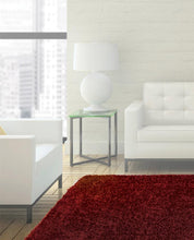 Load image into Gallery viewer, Laura Ashley Luxury Shag Rug- Bordeaux Red
