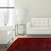 Load image into Gallery viewer, Laura Ashley Luxury Shag Rug- Bordeaux Red
