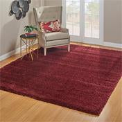 Load image into Gallery viewer, Laura Ashley Luxury Shag Rug- Bordeaux Red
